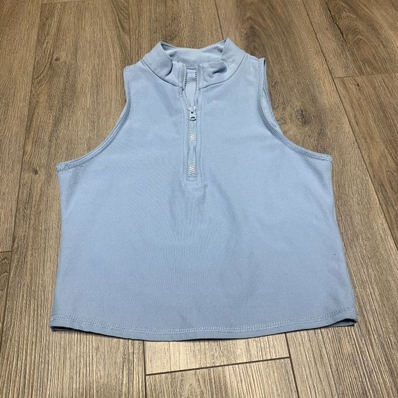 3 FOR $25 Abercrombie quarter zip sleeveless top - Picture 1 of 2